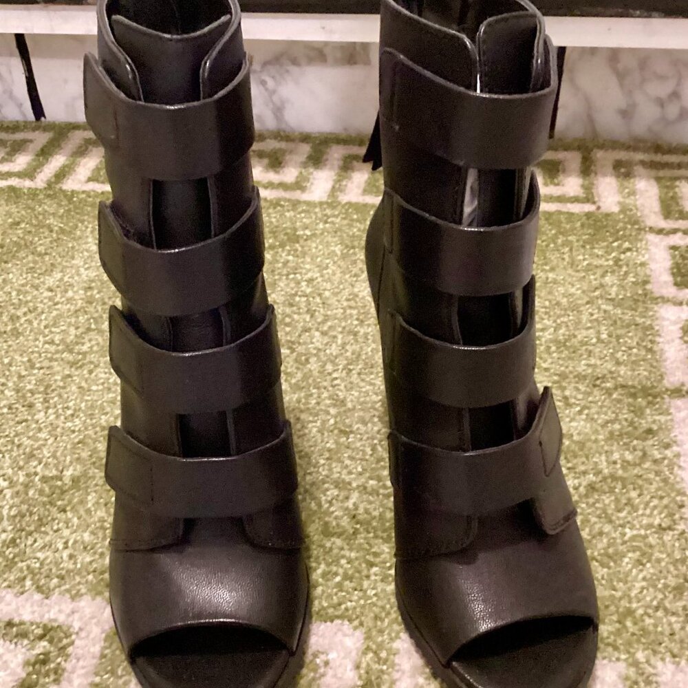 NWOT DKNY By Donna Karan Peep-toe Boots Size 8